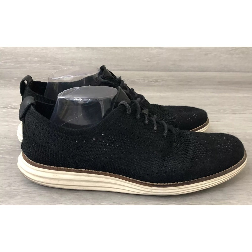Cole Haan‎ Original Grand Wingtip Men's
Sneaker Black Knit Casual Shoes 9.5